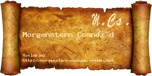 Morgenstern Csanád névjegykártya